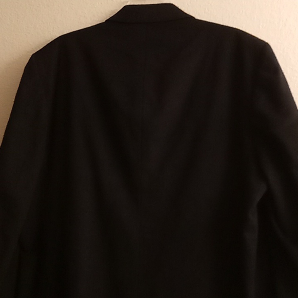 VINTAGE Petrocelli Matrix Wool Goth Office Minamllist Size 52L Black Color HCM - Picture 5 of 14